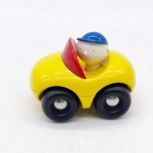 AMBI Toys Pocket Car Pretend Play Made Holland Red Yellow 3 Inch Vintage